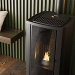 Charger l'image dans la galerie, Poêle à granulés étanche (sortie dessus concentrique) Cristallo Silenzio Up - 9,2 Kw